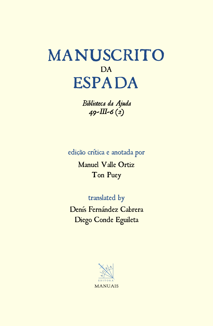 Manuscrito da espada. Biblioteca da Ajuda 49-III-6(2)